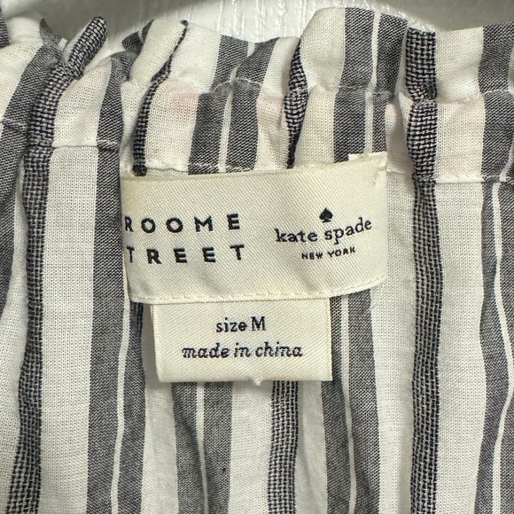 Kate Spade Broome Street Embroidered Top Size Medium - Picture 6 of 9